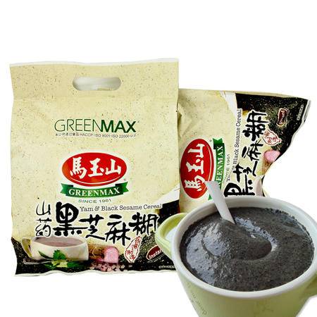 馬玉山 臺灣進口 山藥黑芝麻糊 飲品多谷雜糧早餐 沖調飲品 525g 袋裝